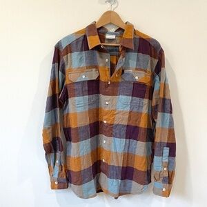 Columbia Plaid Long Sleeve Men's Button Up